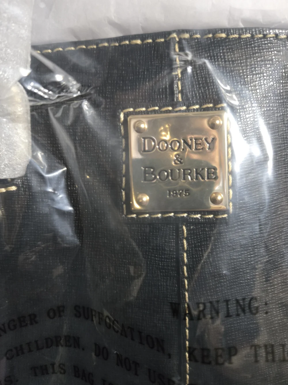 Dooney & Bourke Black Saffiano Leather Chelsea Tote
